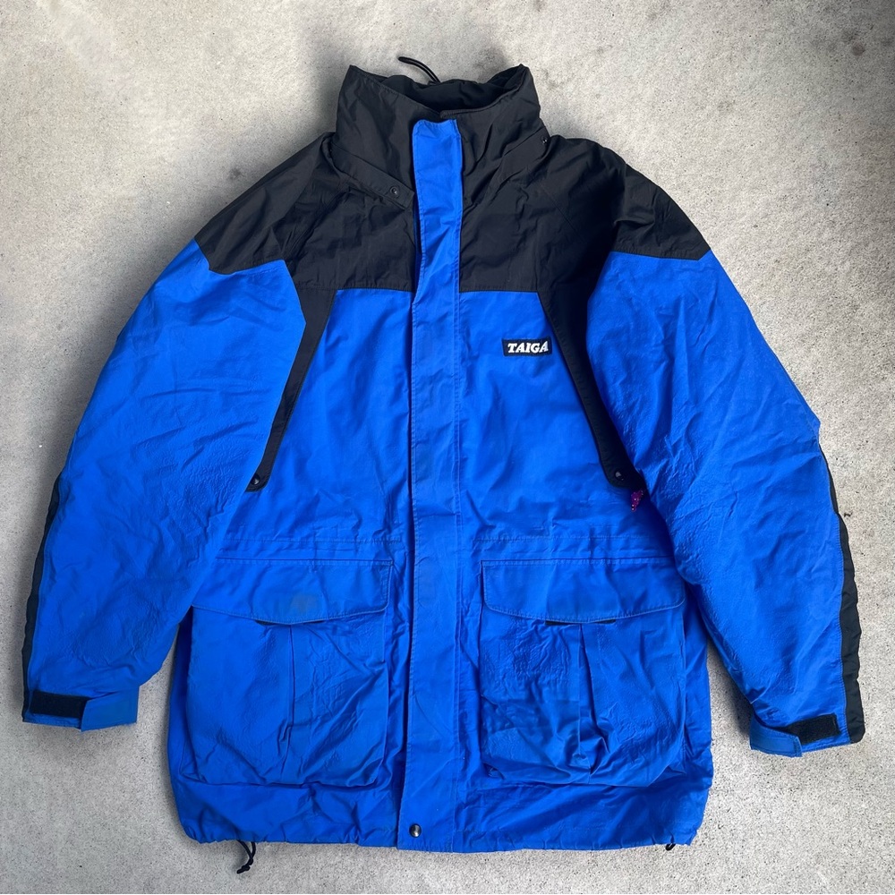 Taiga Vintage Blue Gore-Tex Jacket - size XL
